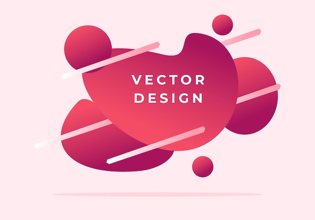 Vector vector ilustración realista de sustancia fluida diseño de carteles de banner de moda. fondo futurista.