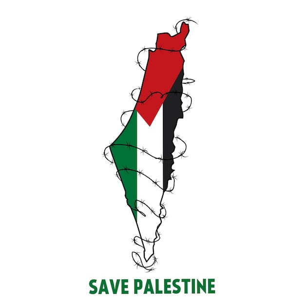 Palestina Libre Con Una Bandera Ilustración PNG ,dibujos Salvar, Palestina,  Bandera PNG y PSD para Descargar Gratis