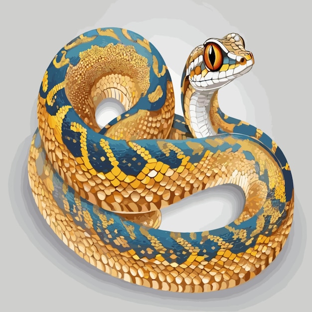 Vector de ilustración de la serpiente