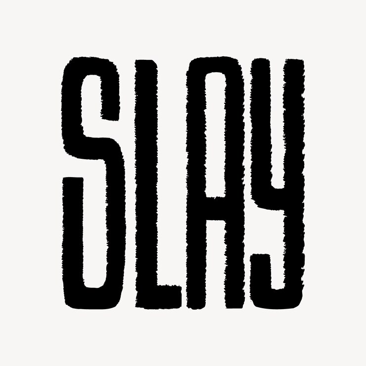 Vector de ilustración de Slay funky doodle