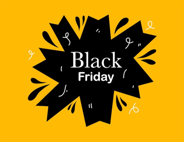vector de ilustración de venta flash de descuento de viernes negro para evento de compras de viernes negro