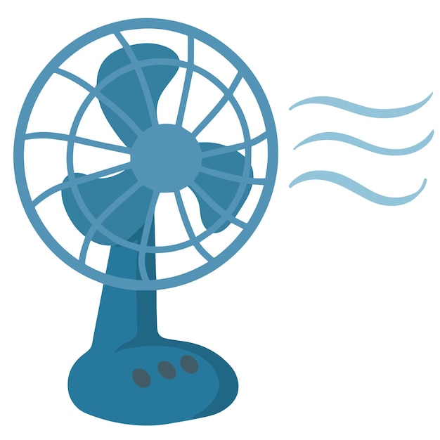 Vector de la ilustración del ventilador eléctrico