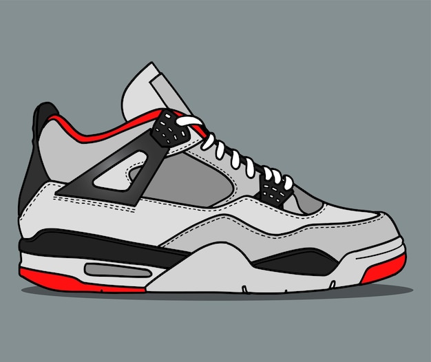 Vector de ilustración de zapatillas