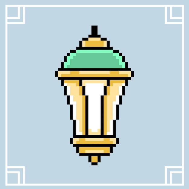 El vector de ilustraciones islámicas de pixel art