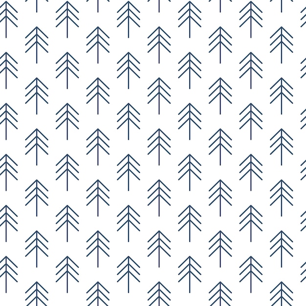 Vector de la imagen de un árbol de Navidad sobre un fondo transparente. Patrón sobre el tema del invierno, Navidad, año nuevo.