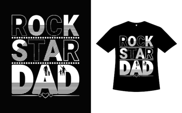Vector de imagen de plantilla de diseño de camiseta del día del padre