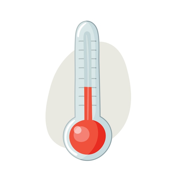 Vector de la imagen de un termómetro que mide la temperatura del aire y del agua en grados Celsius y Fahrenheit