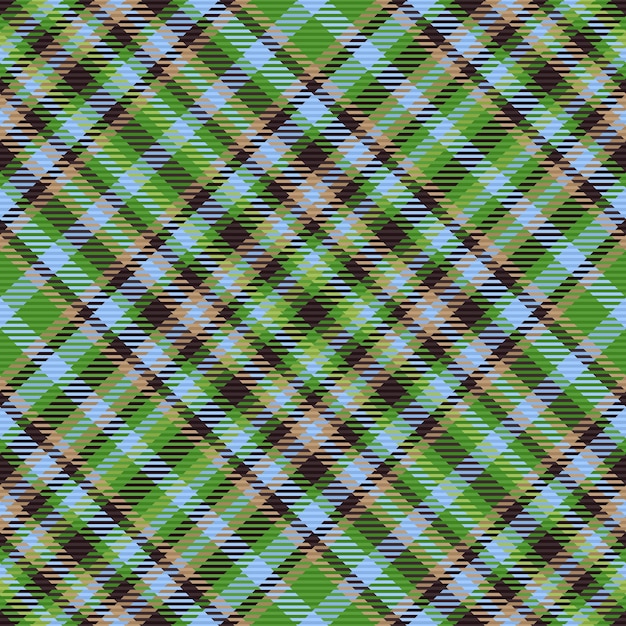 Vector inconsútil de la tela Cuadros patrón comprobar Fondo de tartán de textura textil