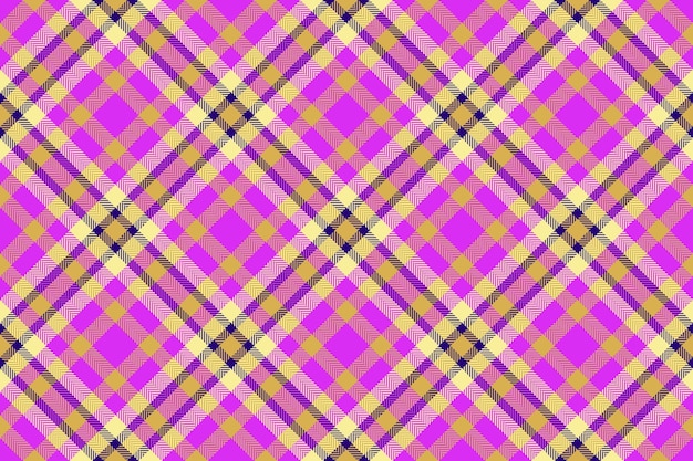 Vector inconsútil de la tela Tartán textura de fondo Cuadros cuadros patrón textil