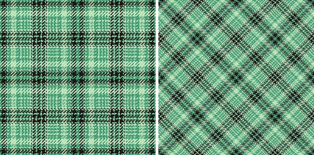 Vector inconsútil textil Textura tela a cuadros Patrón de fondo de tartán a cuadros
