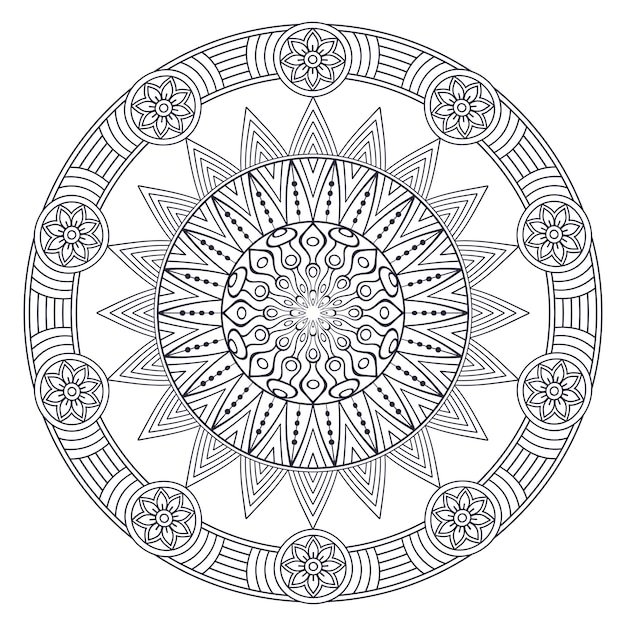 Vector indio Mandala