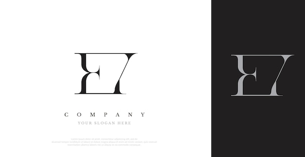 Vector inicial de diseño de logotipo EY