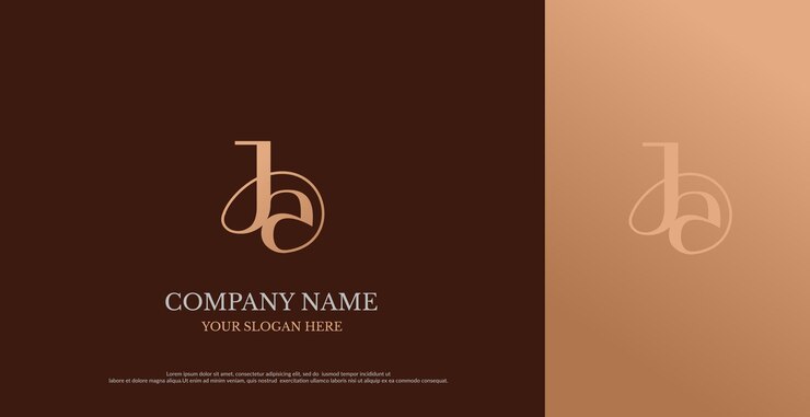 Vector vector inicial de diseño de logotipo ja