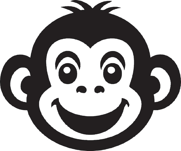 El vector innovador del logotipo del mono