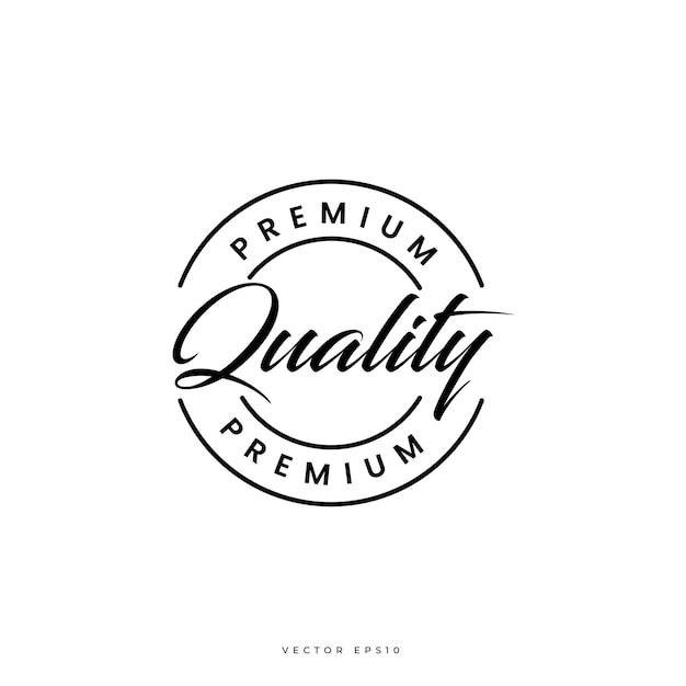 Vector de insignia de calidad premium