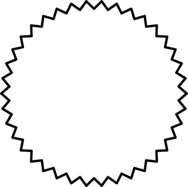 Vector de insignia geométrica redonda de estallido de estrellas