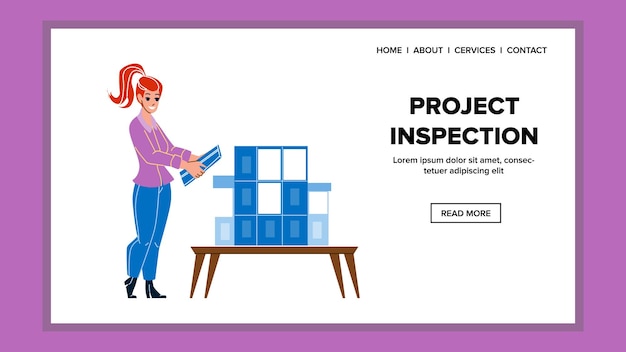 Vector de inspección de proyecto