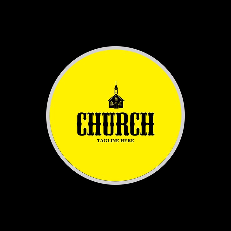 vector de inspiración de la iglesia de silueta para el diseño