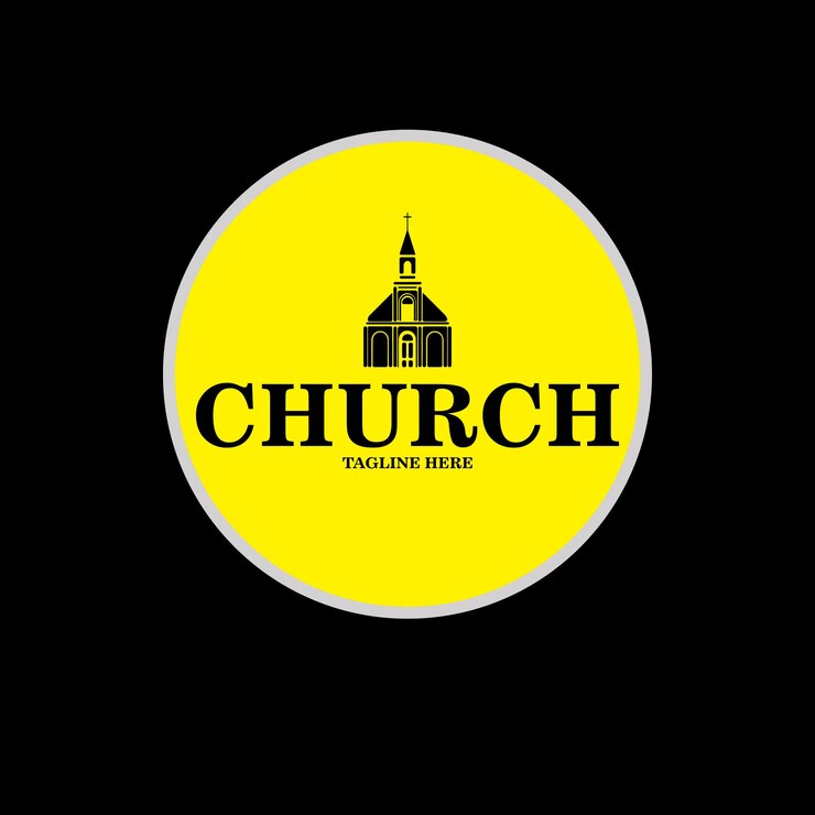 vector de inspiración de la iglesia de silueta para el diseño