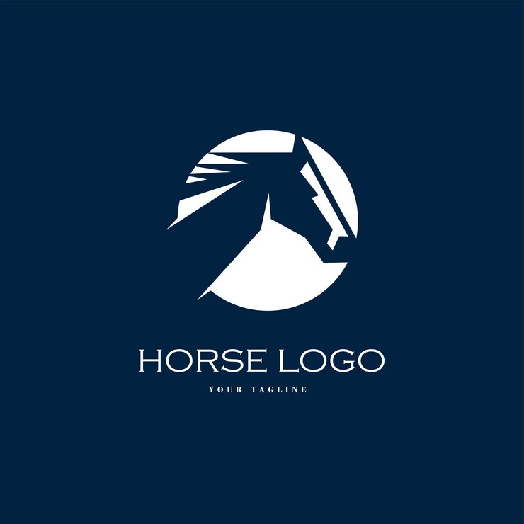 Vector de inspiraciones de diseño de logotipo de caballo