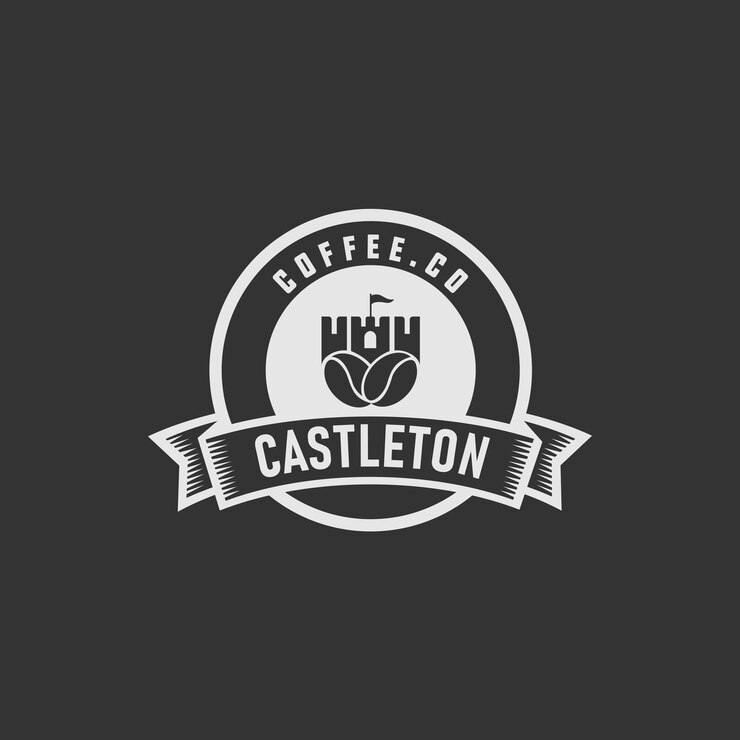 Vector de inspiraciones de diseño de logotipo de castillo