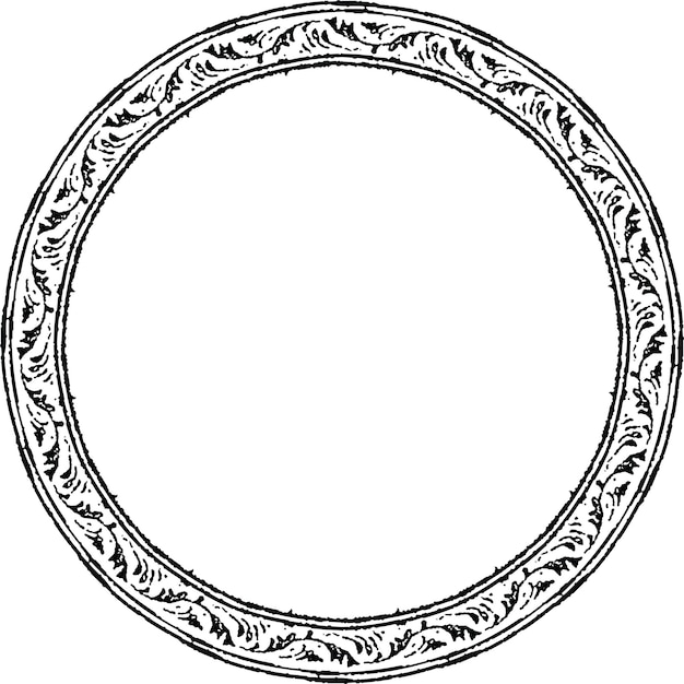 Vector iraní árabe eslimi círculo redondo litografía grunge marco de texto vector 020
