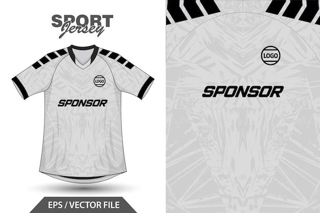 Vector jersey deportivo de fútbol para la sublimación.