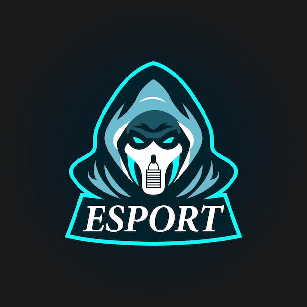 vector de juego de logotipo de esport de ilustración para diseño