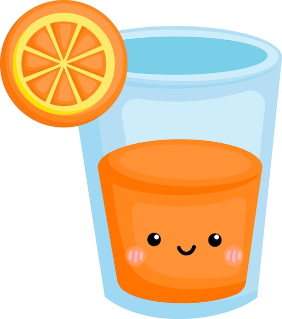 Vector un vector de jugo de naranja