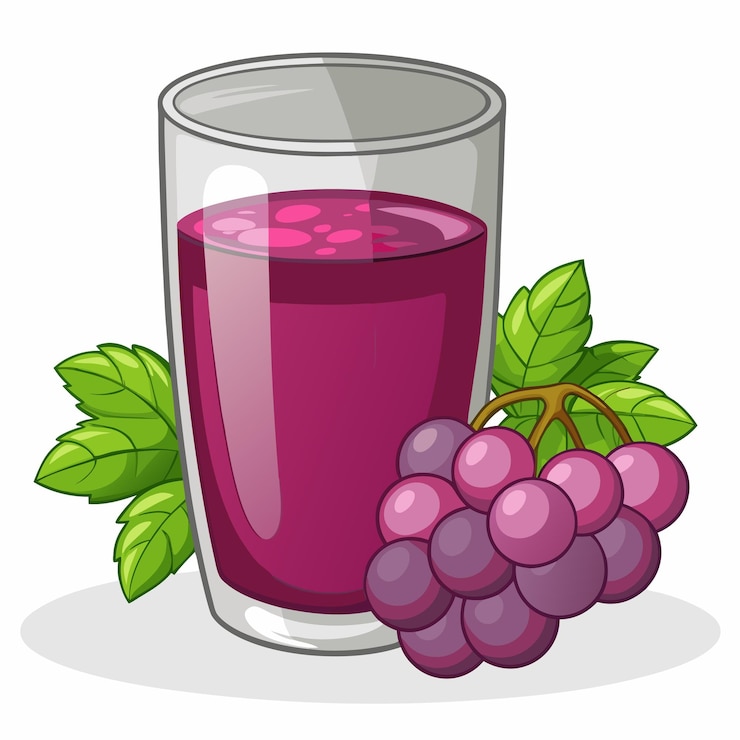 Vector vector de jugo de uva icon gráfico de la bebida