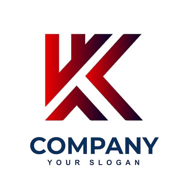 vector k letra colorido logo gradiente vector