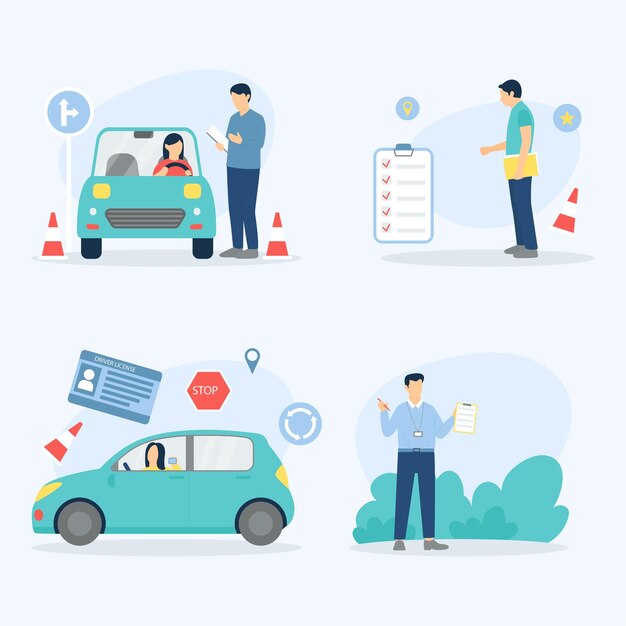 Vector de larning de automóviles
