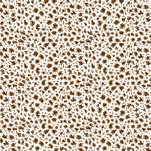 Vector de leopardo dibujado a mano Vector de diseño Impresión de animal de chita