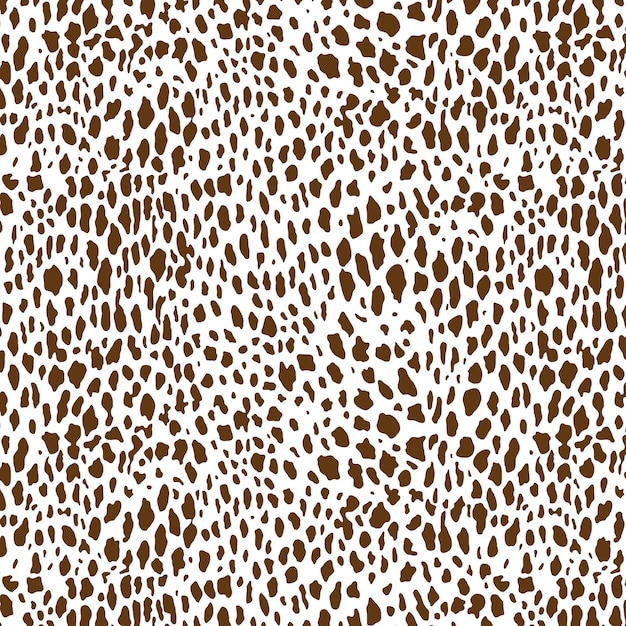 Vector de leopardo dibujado a mano Vector de diseño Impresión de animal de chita