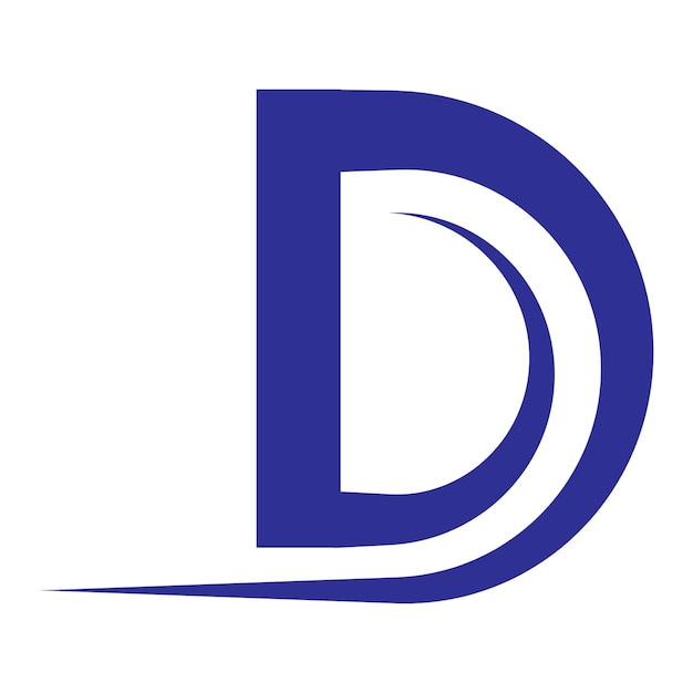 Vector de la letra d del logotipo