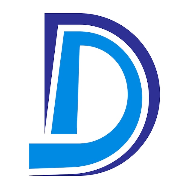 Vector de la letra d del logotipo