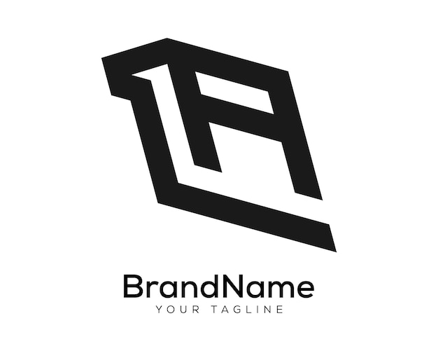 Vector letra la logotipo creativo diseño artístico logotipo abstracto.
