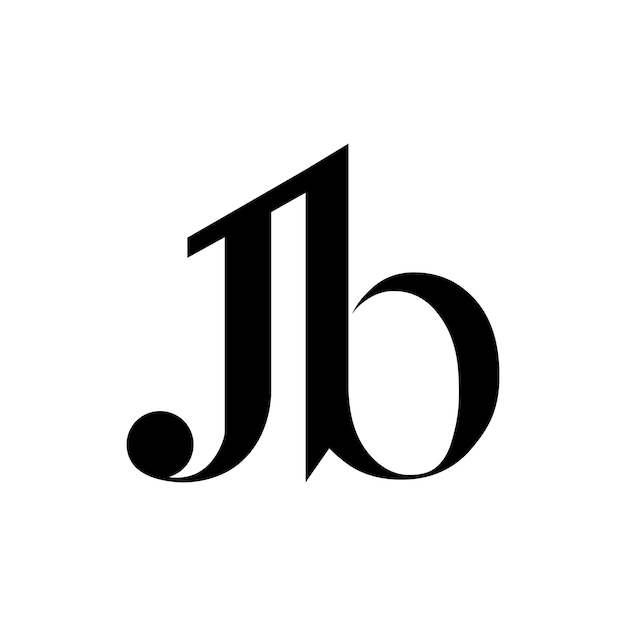 Vector de la letra del logotipo JB Luxury