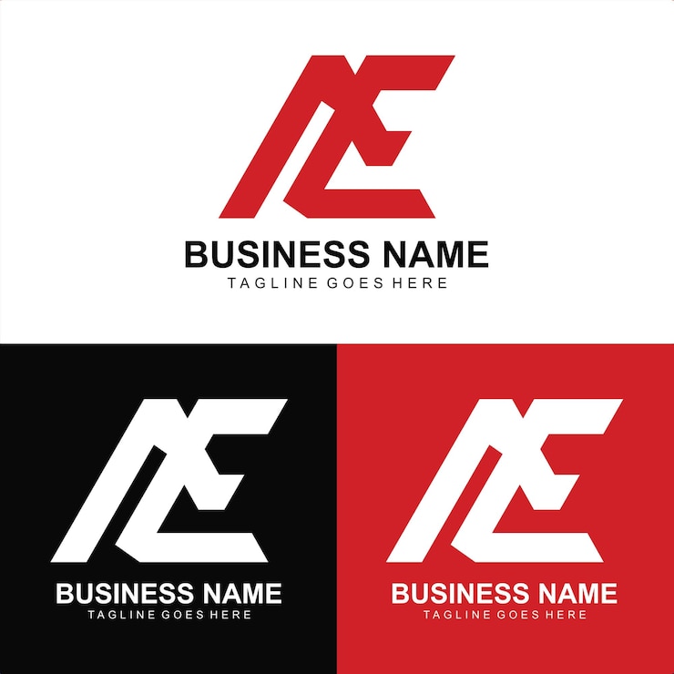 Vector vector de la letra premium ae del logotipo