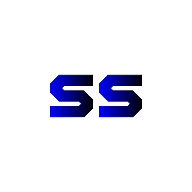 Vector de la letra ss del logotipo