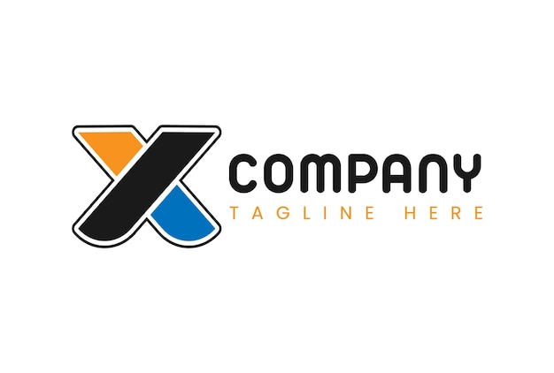 Vector de la letra x del logotipo