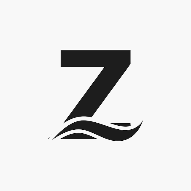 Vector de la letra Z y del logotipo de onda