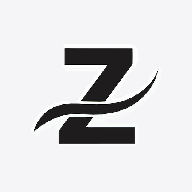 Vector de la letra Z y del logotipo de onda