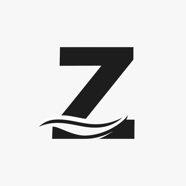 Vector de la letra Z y del logotipo de onda