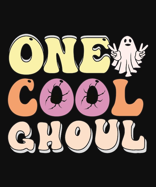 Vector de letras positivas un diseño de camiseta de tipografía ghoul genial