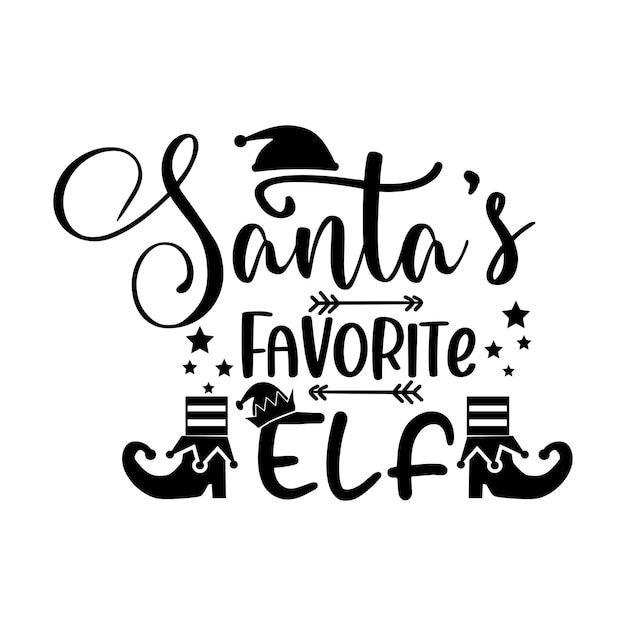 Vector vector de letras de svg de citas divertidas de navidad