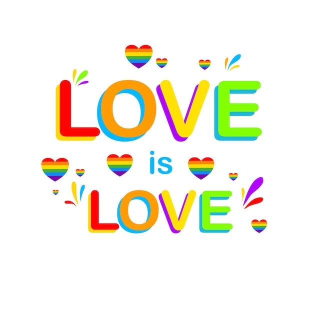 Vector LGBT banner para Happy lgbt PRIDE day vector Pride month Rainbow heart