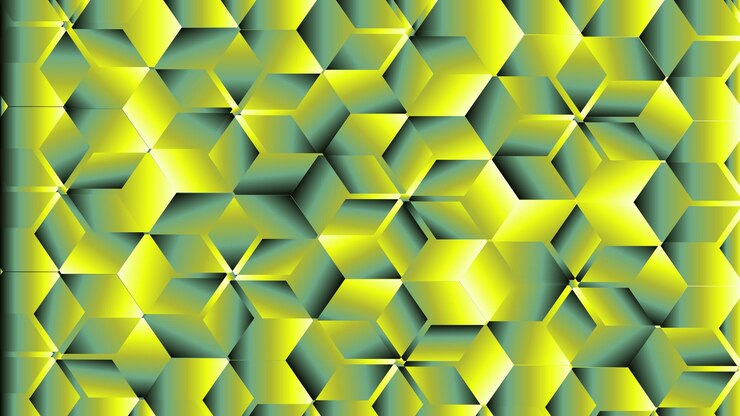 Vector libre Abstracto Gradiente verde y amarillo Formas geométricas Diseño de fondo