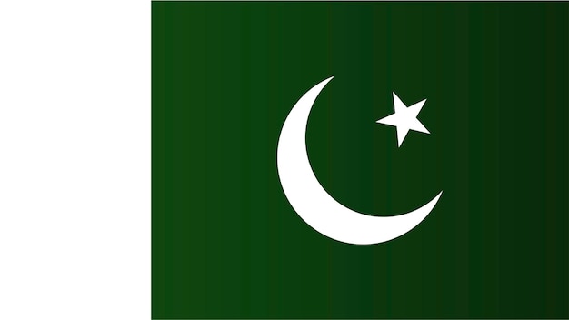 Vector vector libre bandera de pakistán