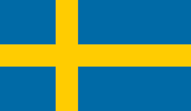 Vector libre de bandera de Suecia